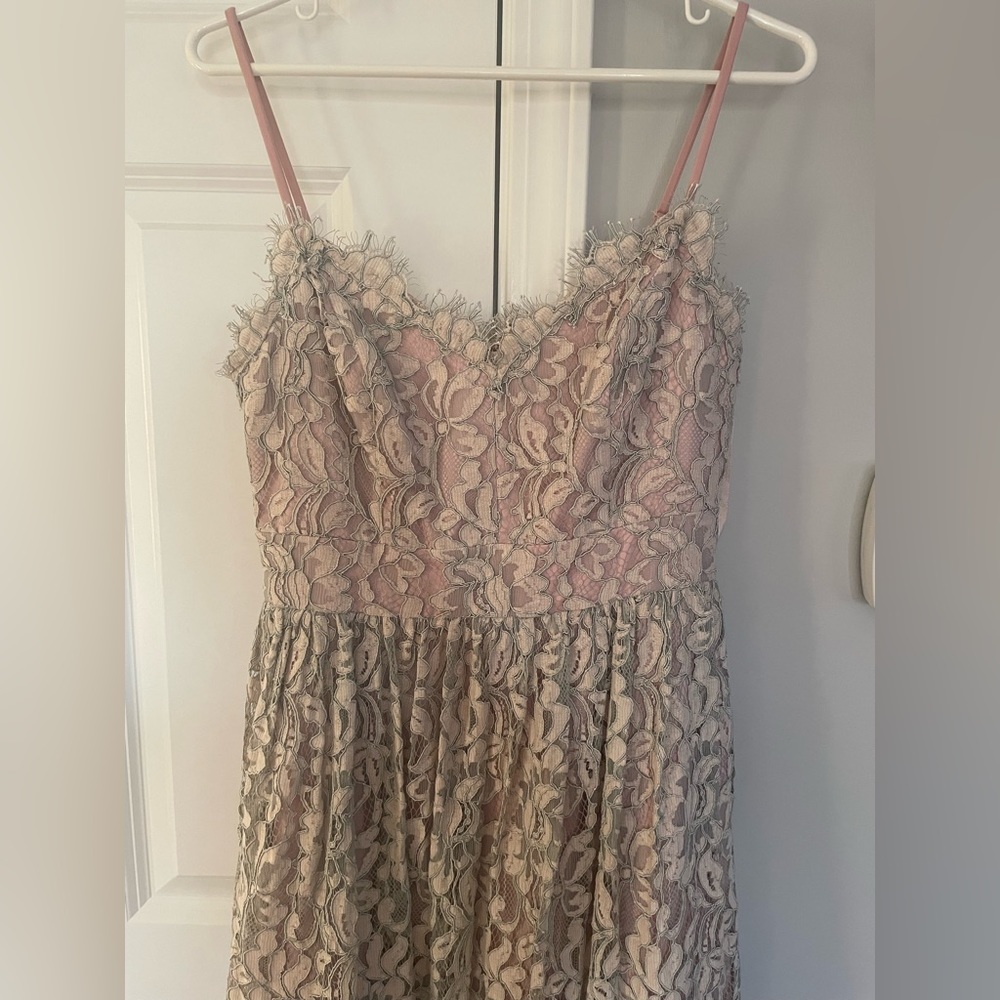 Eliza J Lace Formal Dress - Gem